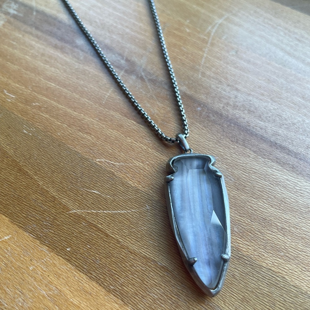 Kendra Scott Vintage Silver Kimmy Pendant